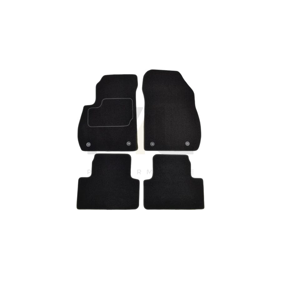 MAMMOOTH A041 OPL345 PRM 01 Floor mat set for OPEL Zafira C Tourer (P12) Textile, Front and Rear, Quantity: 4, Black
