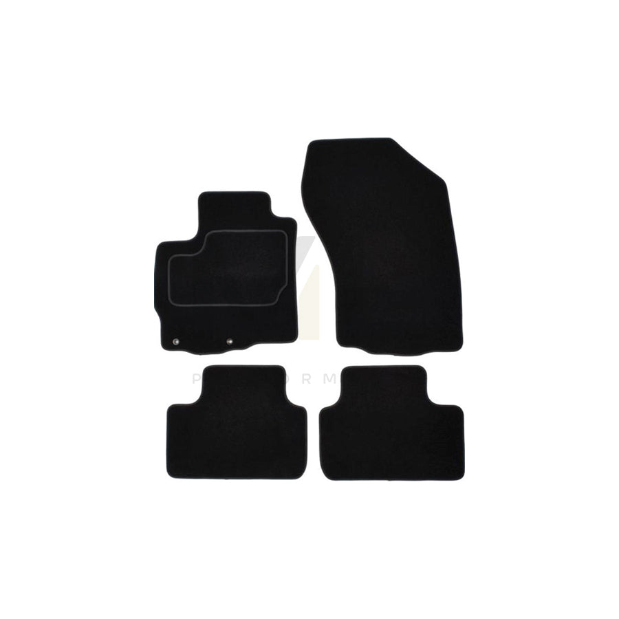 MAMMOOTH A041 PGT325 PRM 01 Floor mat set for PEUGEOT 4008 Off-Road Textile, Front and Rear, Quantity: 4, Black