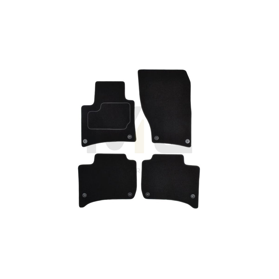 MAMMOOTH A041 POR80 PRM 01 Floor mat set for PORSCHE Cayenne (92A) Textile, Front and Rear, Quantity: 4, Black