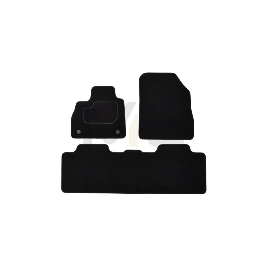 MAMMOOTH A041 RNT187 PRM 01 Floor mat set for RENAULT Espace V (JR) Textile, Front and Rear, Quantity: 3, Black