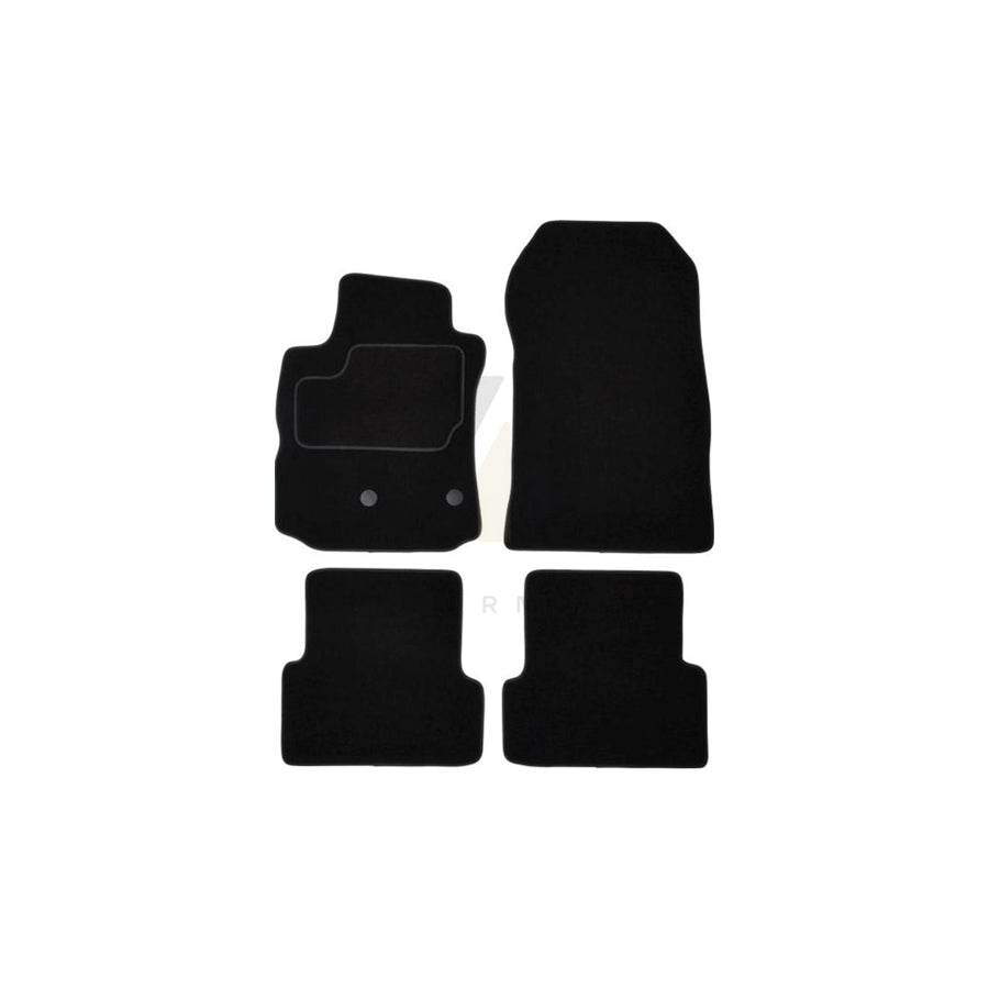 MAMMOOTH A041 RNT380 PRM 01 Floor mat set for RENAULT Modus / Grand Modus (F, JP) Textile, Front and Rear, Quantity: 4, Black