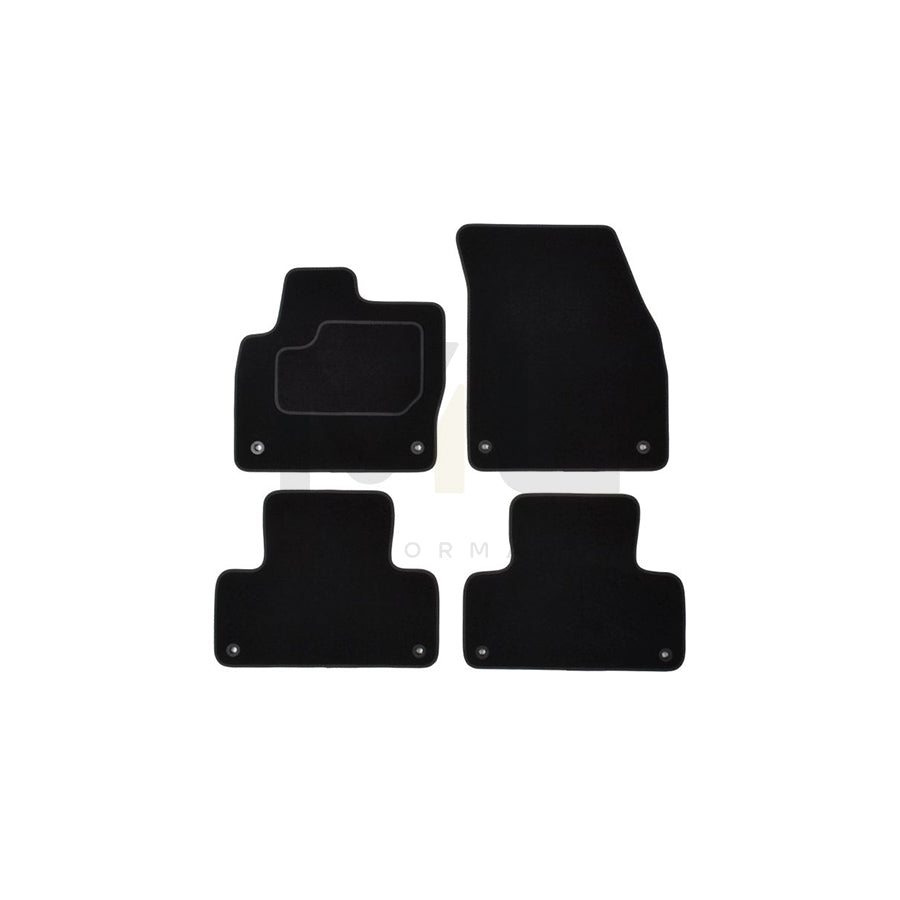 MAMMOOTH A041 ROV155 PRM 01 Floor mat set for LAND ROVER Range Rover Evoque (L538) Textile, Front and Rear, Quantity: 4, Black