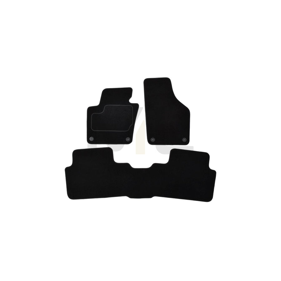 MAMMOOTH A041 SET15 PRM 01 Floor mat set for SEAT Alhambra II (710, 711) Textile, Front and Rear, Quantity: 3, Black