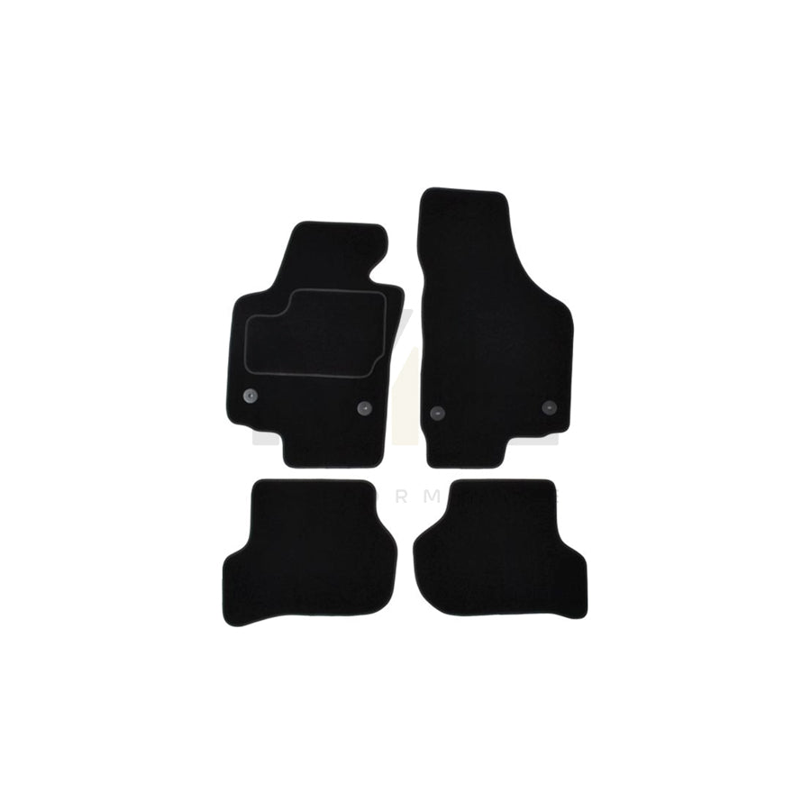 MAMMOOTH A041 SET155 PRM 01 Floor mat set for SEAT Toledo III (5P2) Textile, Front and Rear, Quantity: 4, Black