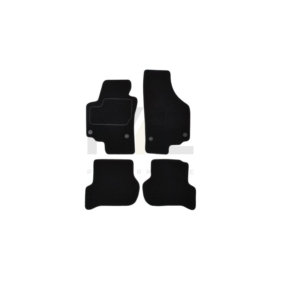 MAMMOOTH A041 SET45 PRM 01 Floor mat set for SEAT Altea XL (5P5, 5P8) Textile, Front and Rear, Quantity: 4, Black
