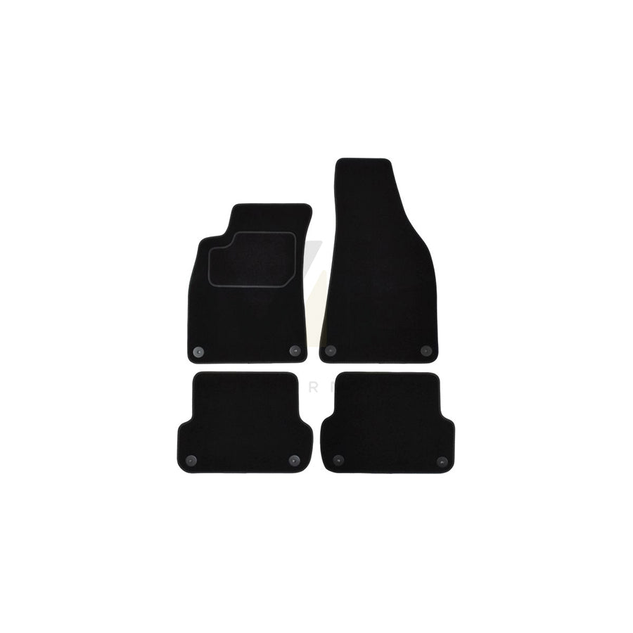 MAMMOOTH A041 SET80 PRM 01 Floor mat set for SEAT Exeo Saloon (3R2) Textile, Front and Rear, Quantity: 4, Black