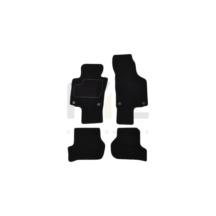 MAMMOOTH A041 SKO70 PRM 01 Floor mat set for SKODA OCTAVIA Textile, Front and Rear, Quantity: 4, Black