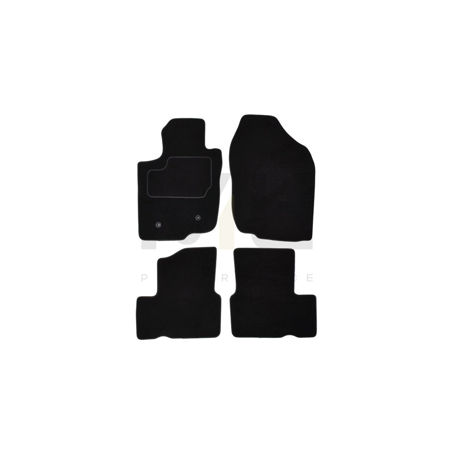 MAMMOOTH A041 TOY335 PRM 01 Floor mat set for TOYOTA RAV4 III Off-Road (XA30) Textile, Front and Rear, Quantity: 4, Black
