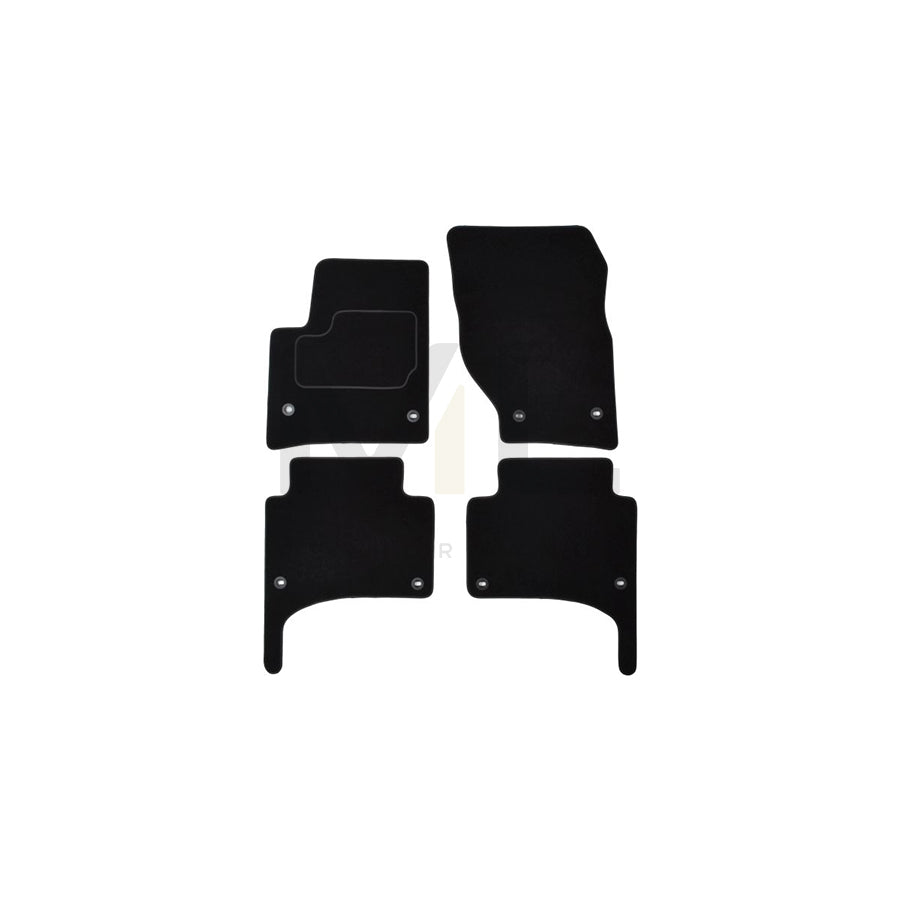 MAMMOOTH A041 VW375 PRM 01 Floor mat set for VW Touareg I (7LA, 7L6, 7L7) Textile, Front and Rear, Quantity: 4, Black