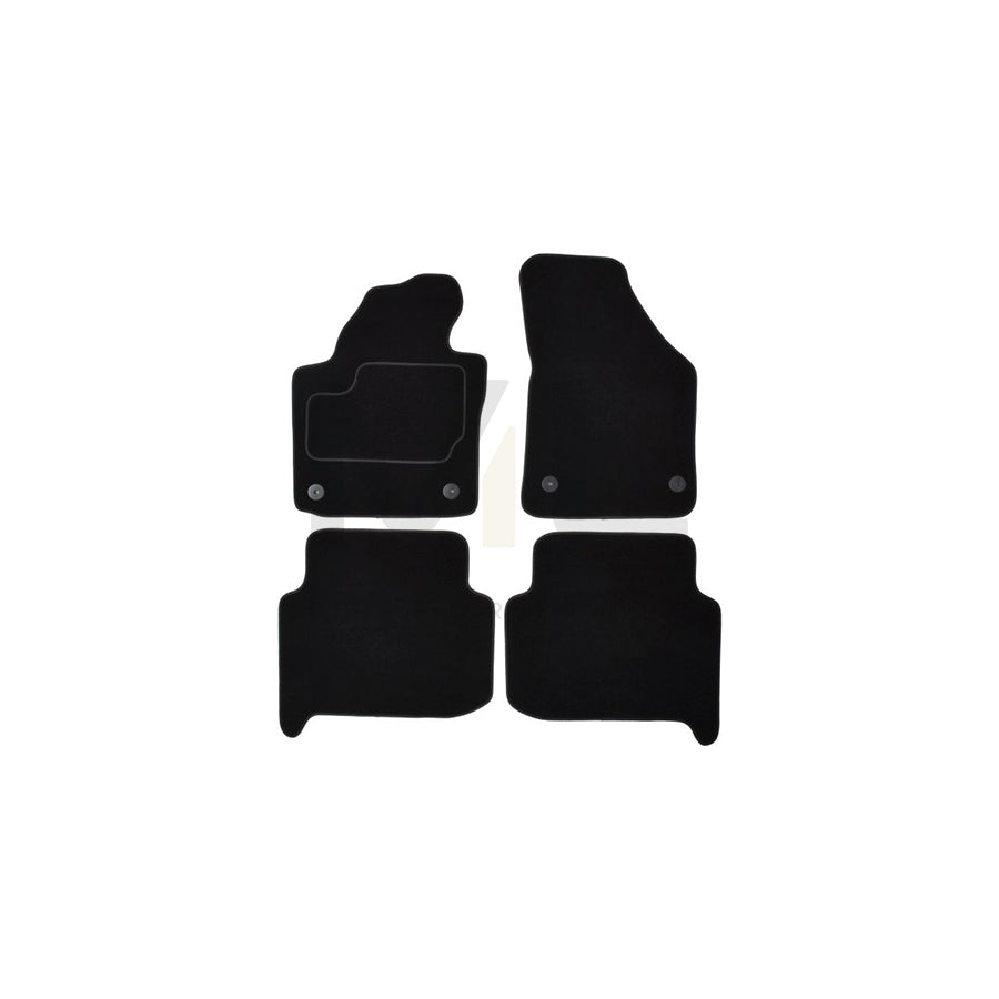 MAMMOOTH A041 VW400 PRM 01 Floor mat set for VW Touran I (1T3) Textile, Front and Rear, Quantity: 4, Black