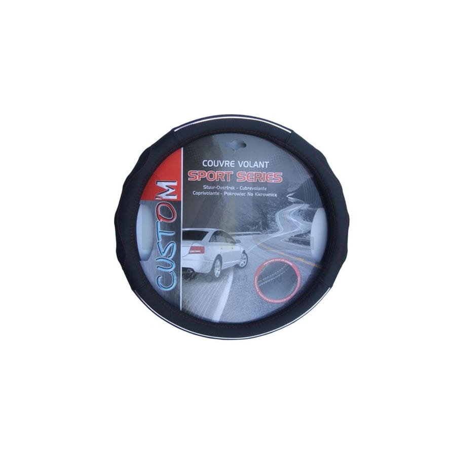 MAMMOOTH Sportage A050 192170 Steering wheel cover Black, Ø: 36-38cm, Leatherette
