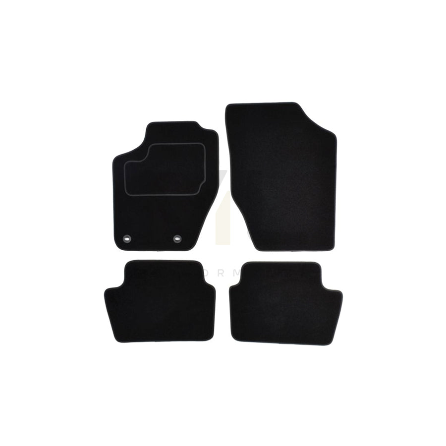 MAMMOOTH Tailored A041 CIT110 PRM 01 Floor mat set for CITROテ起 C4 I Hatchback Textile, Front and Rear, Quantity: 4, Black