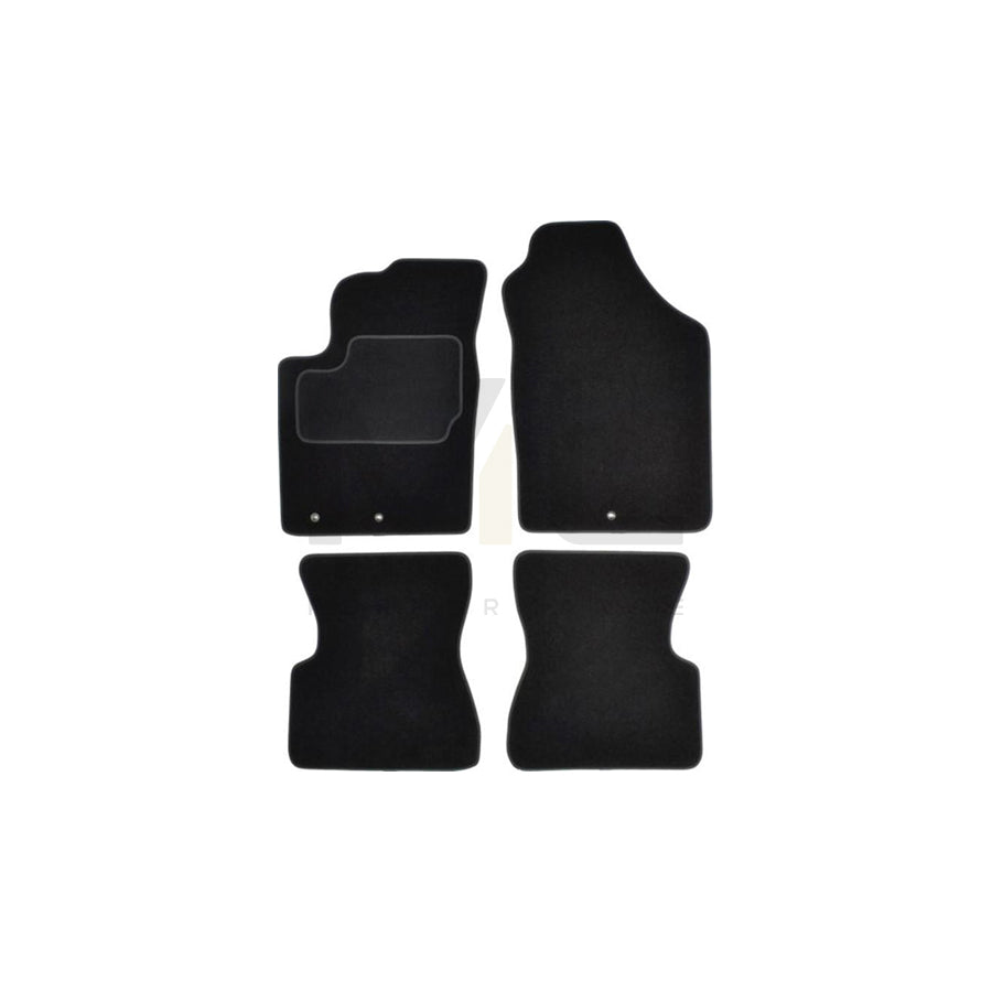 MAMMOOTH Tailored A041 KIA135 PRM 01 Floor mat set for KIA Picanto I (SA) Textile, Front and Rear, Quantity: 4, Black