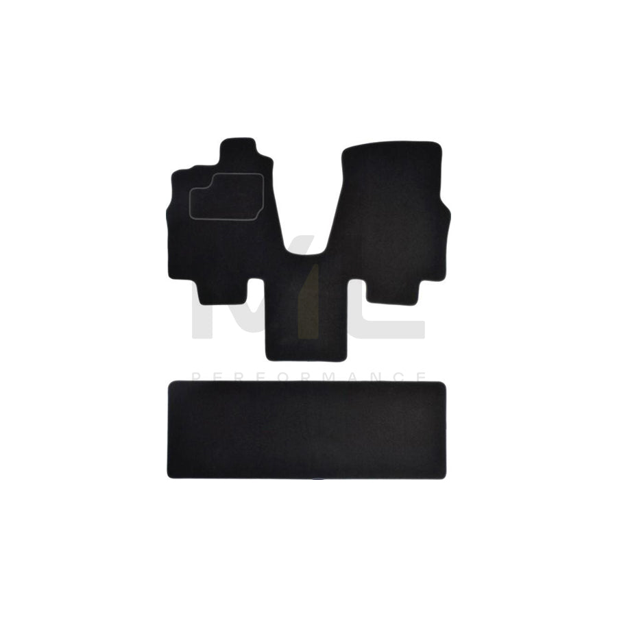 MAMMOOTH Tailored A041 KIA15 PRM 01 Floor mat set for KIA Sedona I (GQ) Textile, Front and Rear, Quantity: 2, Black