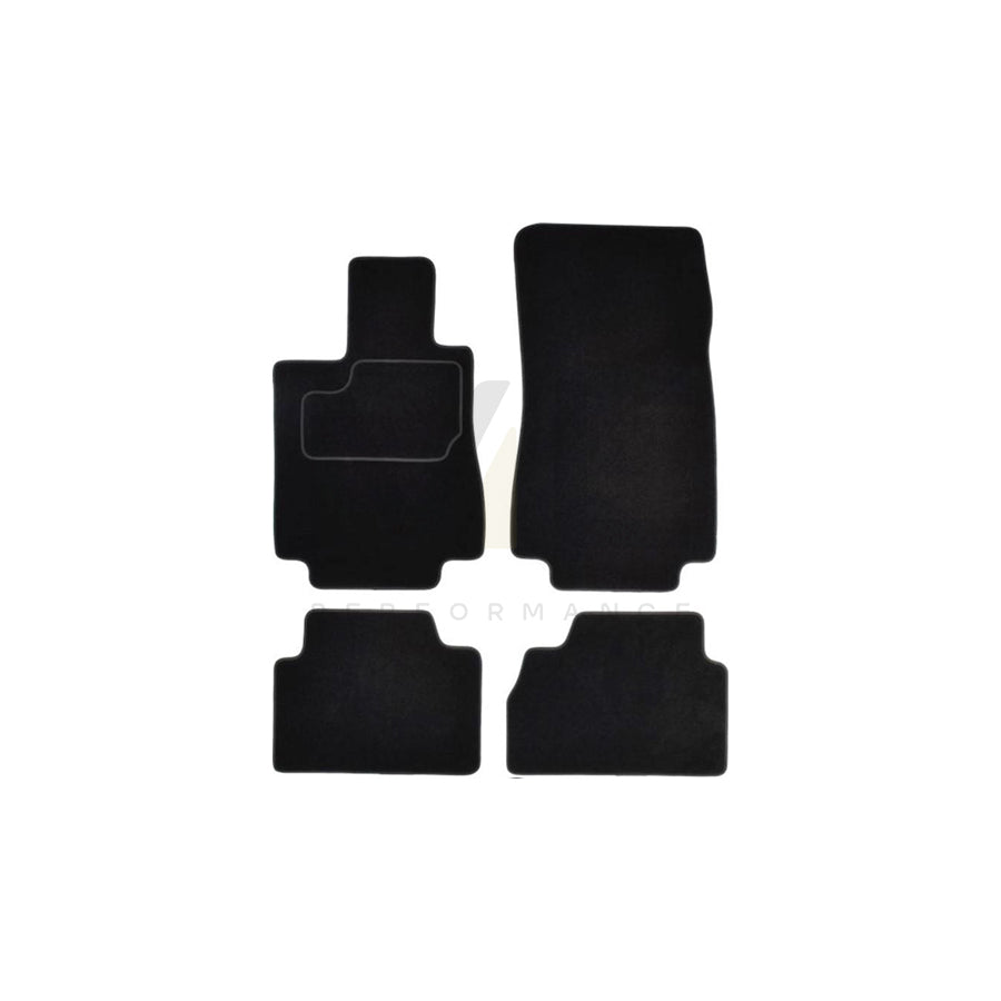 MAMMOOTH Tailored A041 MER325 PRM 01 Floor mat set suitable for MERCEDES-BENZ S-Class Saloon (W220) Textile, Front and Rear, Quantity: 4, Black