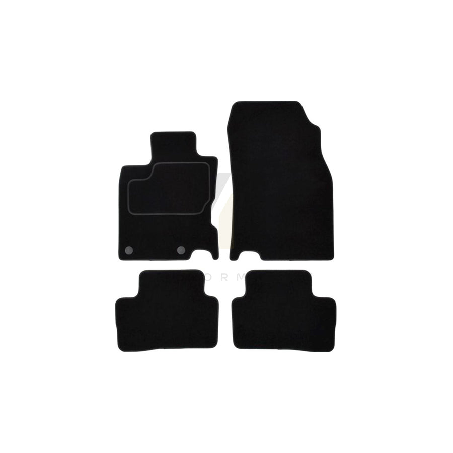 MAMMOOTH Tailored A041 RNT201 PRM 01 Floor mat set for RENAULT Kadjar (HA_, HL_) Textile, Front and Rear, Quantity: 4, Black