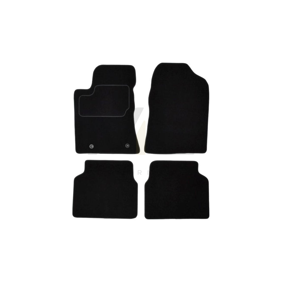 MAMMOOTH Tailored A041 TOY30 PRM 01 Floor mat set for TOYOTA AVENSIS Textile, Front and Rear, Quantity: 4, Black