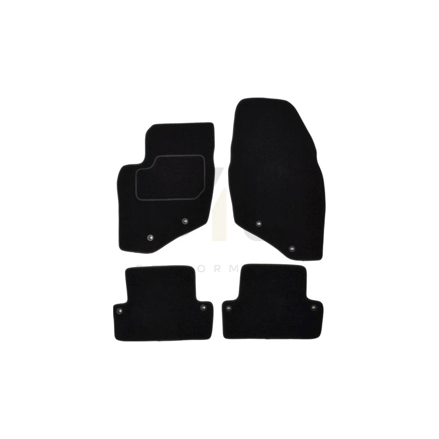 MAMMOOTH Tailored A041 VOL85 PRM 01 Floor mat set for VOLVO S60 I (P24, 384) Textile, Front and Rear, Quantity: 4, Black