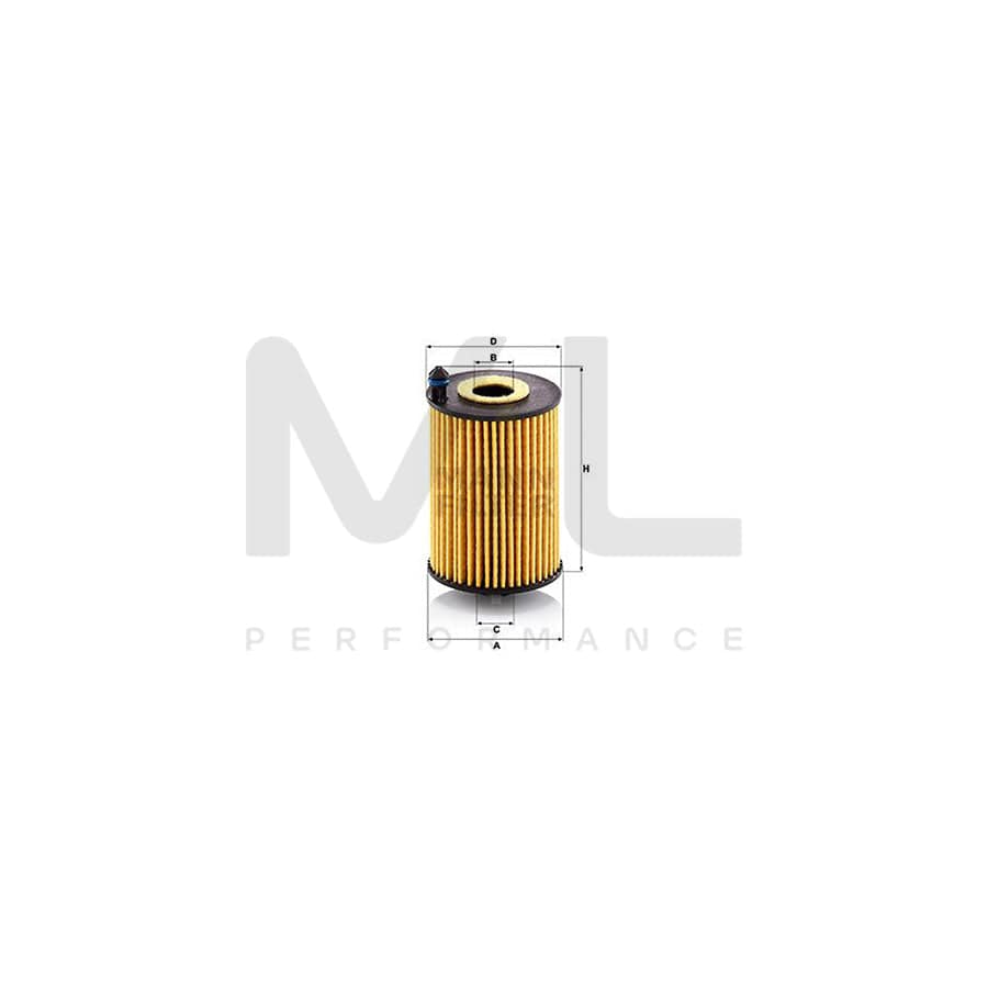 MANN-FILTER HU 7046 z Oil Filter with seal, Filter Insert