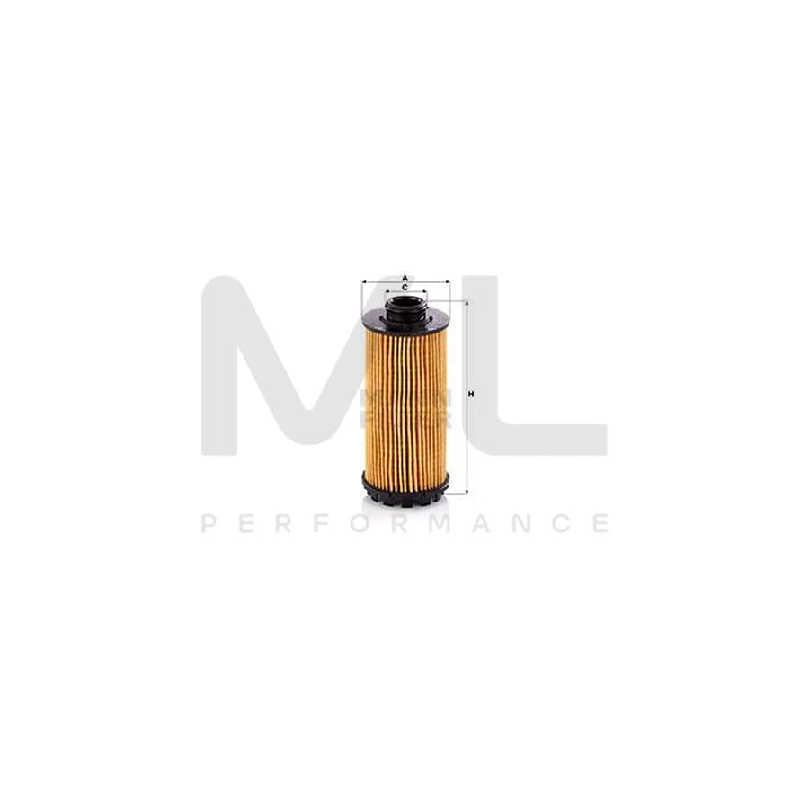 MANN-FILTER HU 7051 z Oil Filter for PORSCHE 718 with seal, Filter Insert