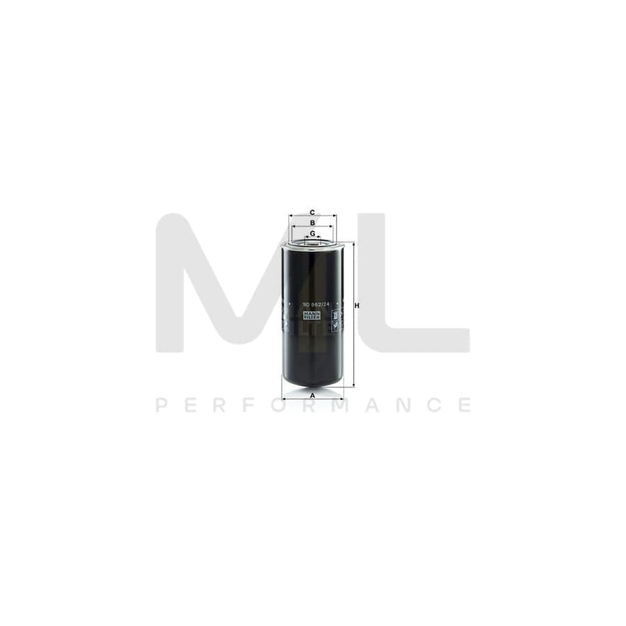 MANN-FILTER WD 962/24 Oil Filter Spin-on Filter