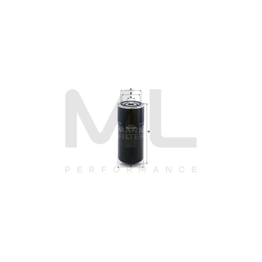 MANN-FILTER WD 962/8 Oil Filter Spin-on Filter
