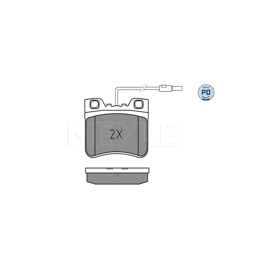 Meyle 025 212 6717/Pd Brake Pad Set