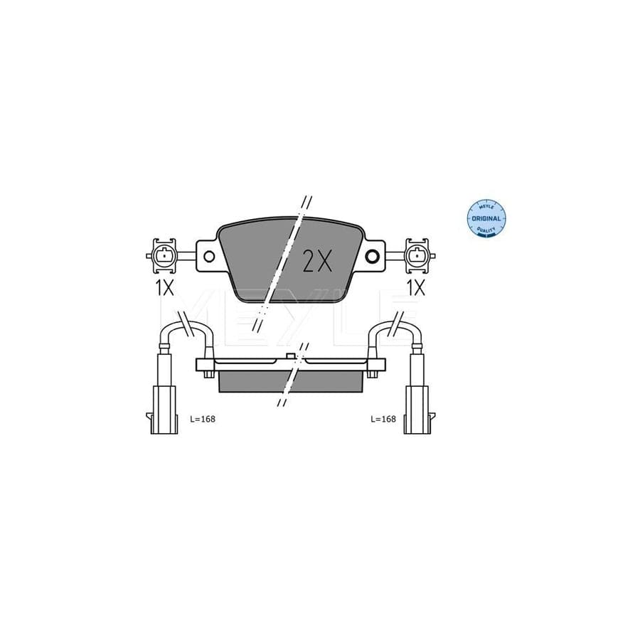 Meyle 025 237 1418 Brake Pad Set
