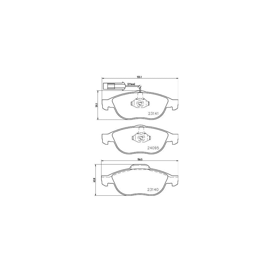 Mintex Mdb2132 Brake Pad Set