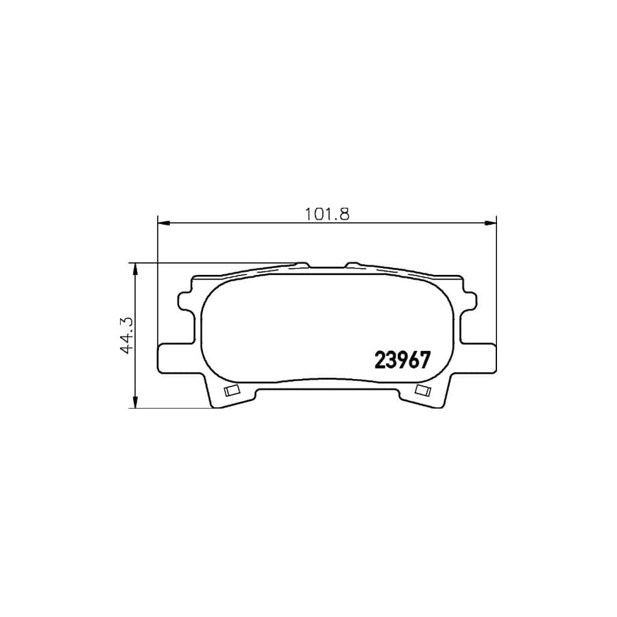 Mintex Mdb2572 Brake Pad Set