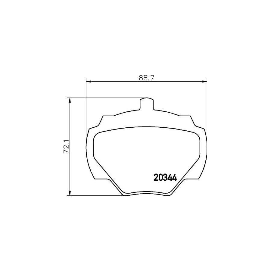 Mintex Mlb43 Brake Pad Set