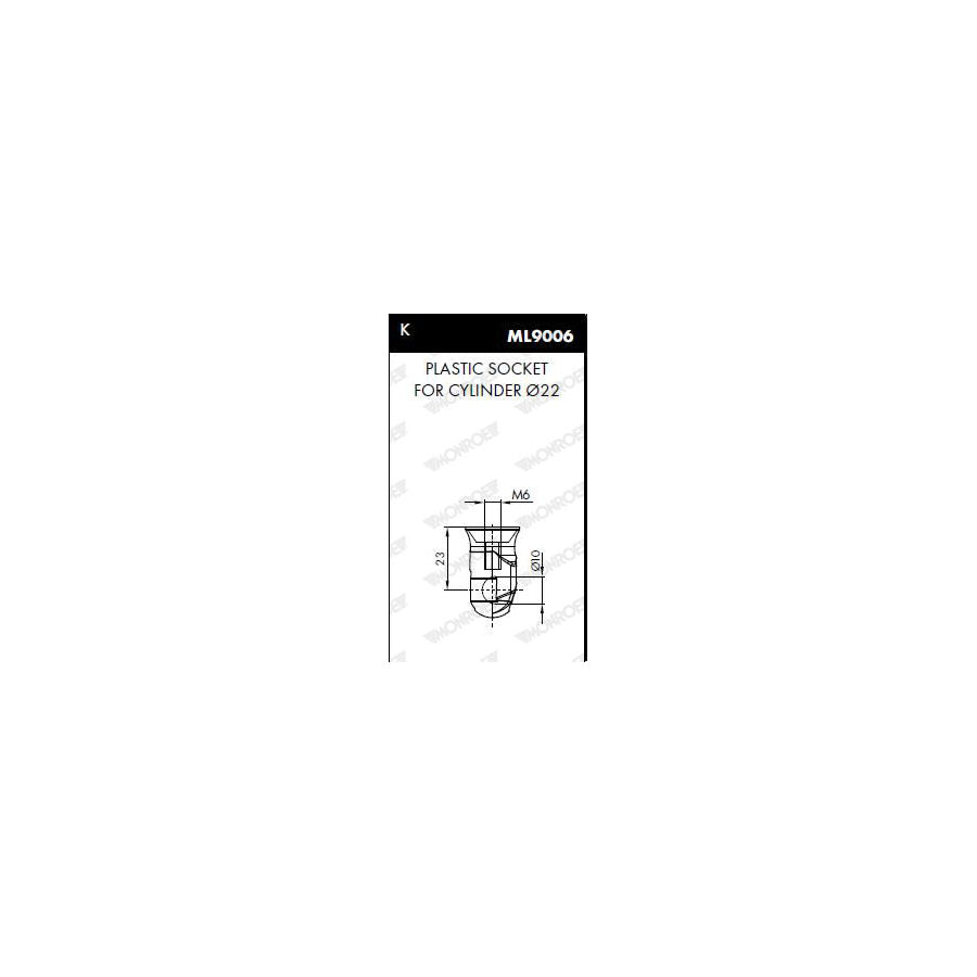 Monroe Ml6287 Tailgate Strut for Ford Kuga Mk2 (Dm2)
