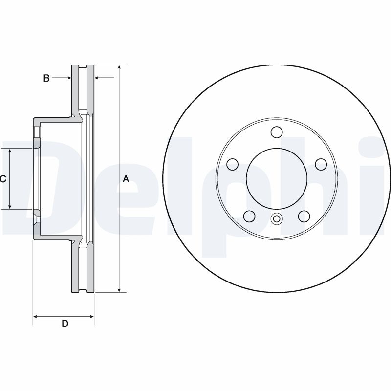 DELPHI BG9145C Brake Disc