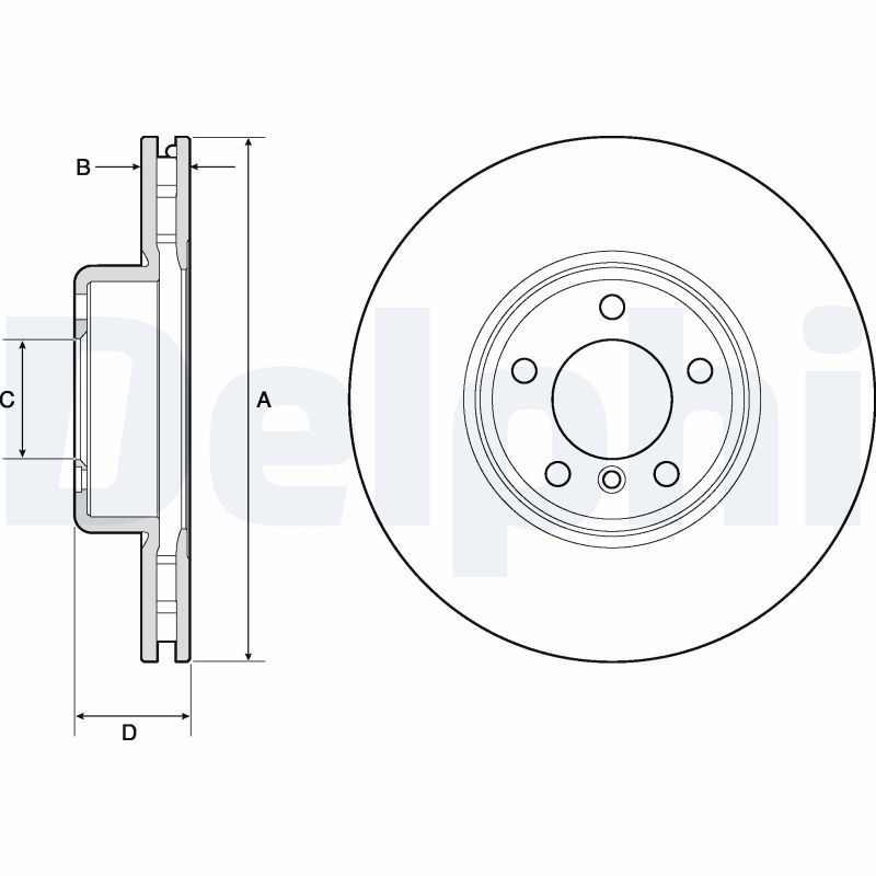DELPHI BG9157C Brake Disc