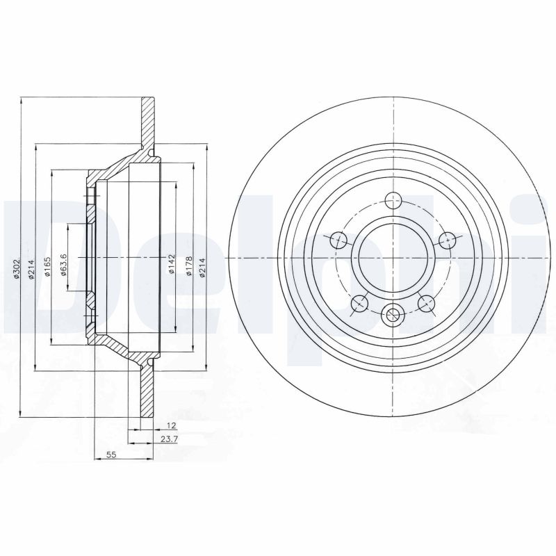 DELPHI BG4238C Brake Disc .