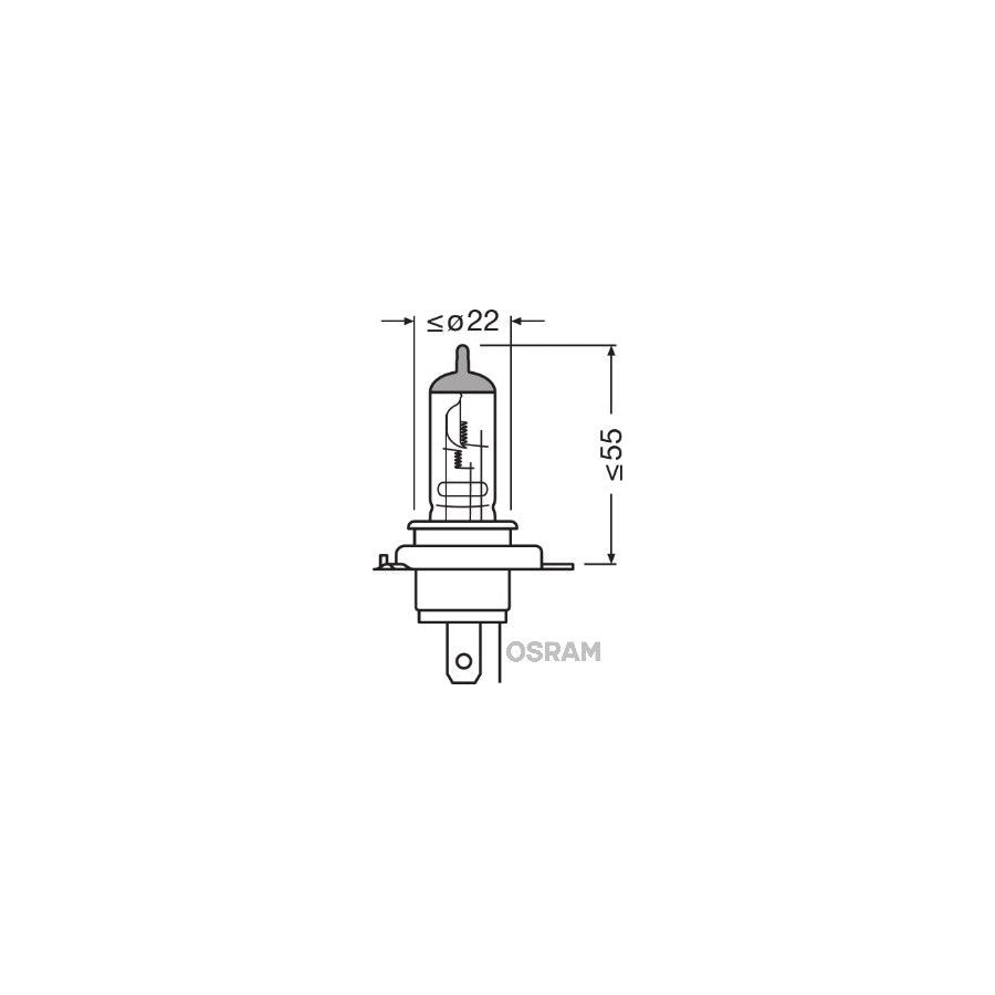 OSRAM Night Racer 50 Headlight Bulb