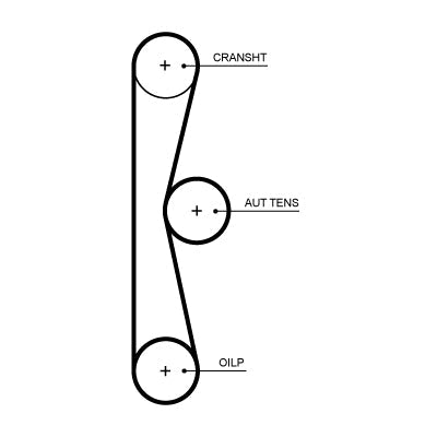 GATES GATT375HOB Timing Belt