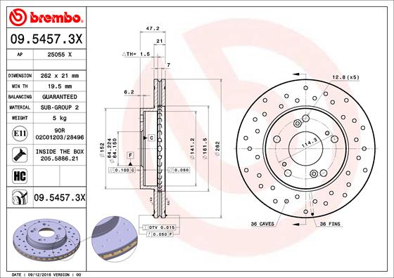 TOURMAX BCR-306 Disc Brake Caliper Repair Kit