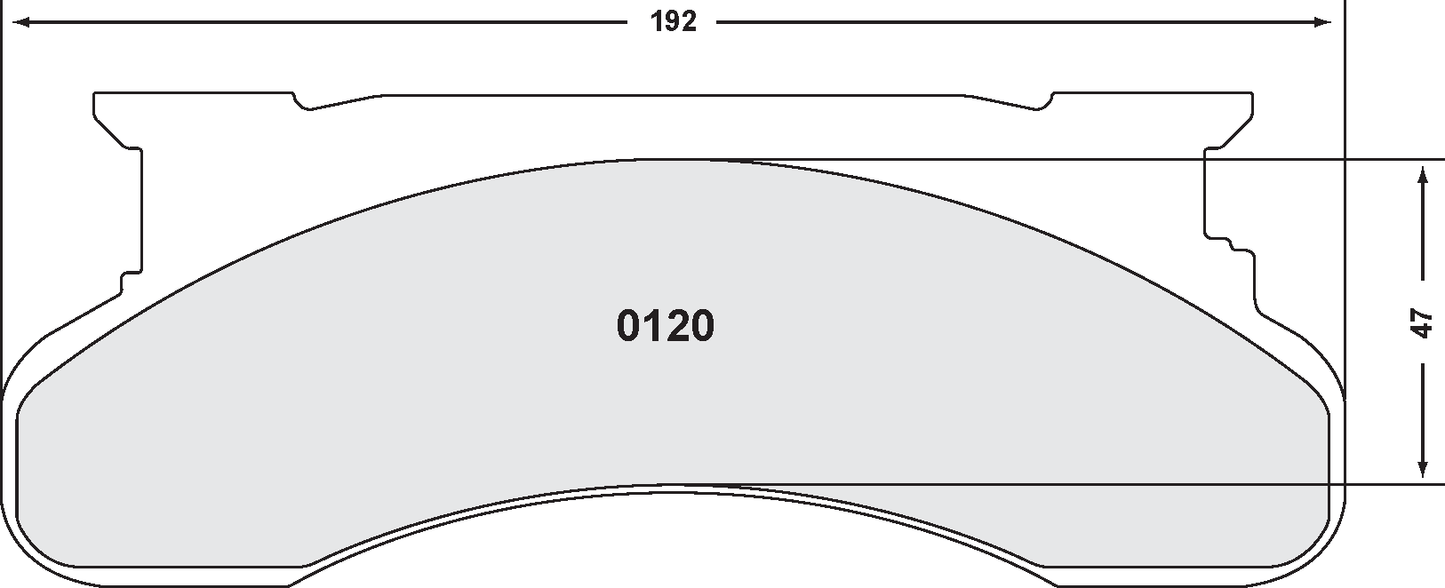 PFC 0120.10 BRAKE PADS Z-RATED FRONT D E250 (76-88) F350 (76-91)