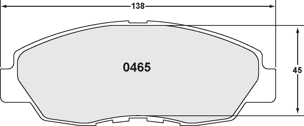PFC 0465.21 BRAKE PADS Z-RATED CARBON METALLIC