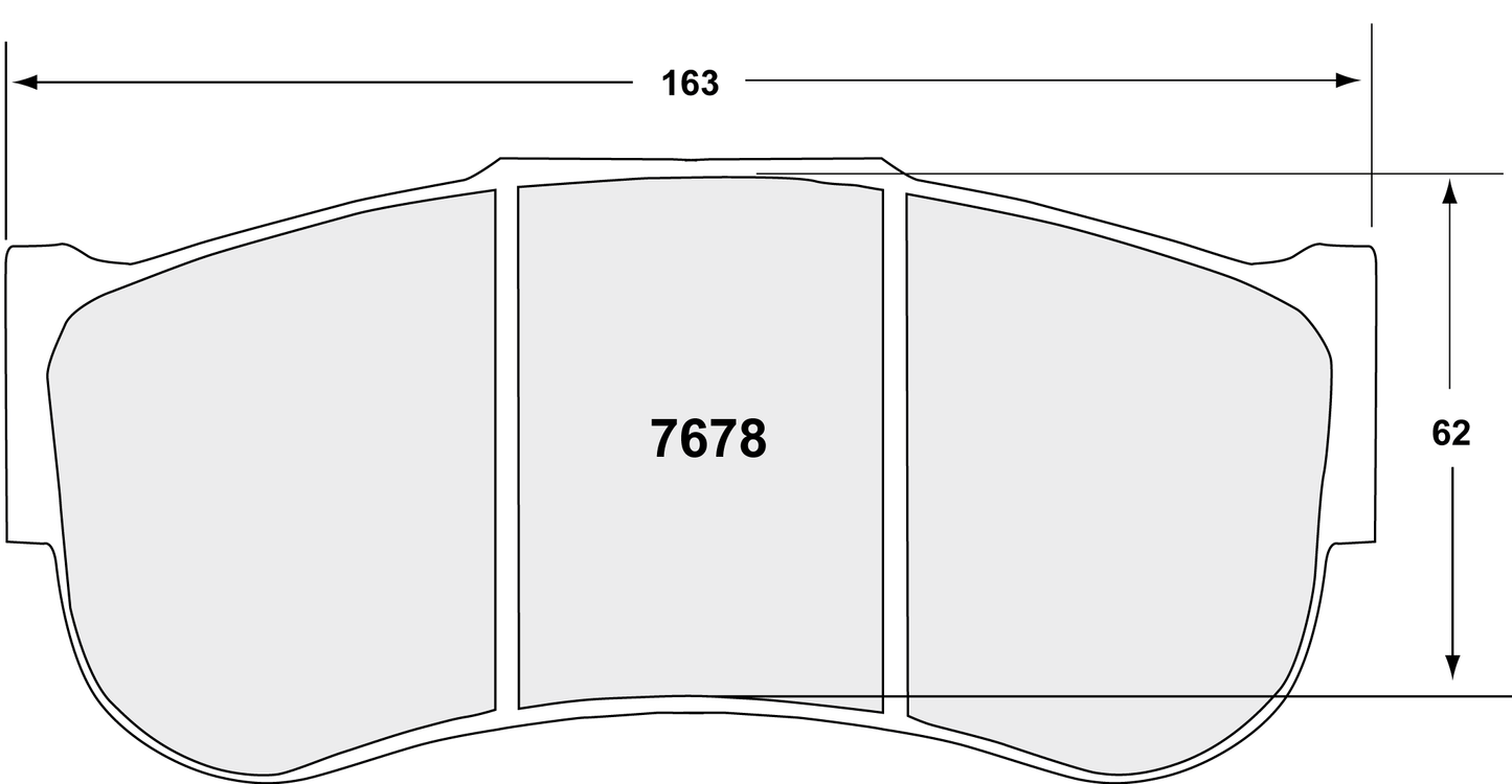 PFC 7678.15.30.44 BRAKE PADS RACE 15 CMPD 30MM FRONT MERCEDES-AMG GT3/GT4 NISSAN GT-R