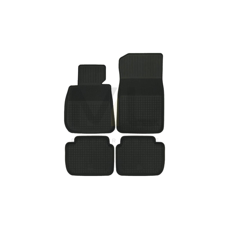 POLGUM P39C Floor mat set for BMW 3 Saloon (F30, F80) Elastomer, Front and Rear, Quantity: 4, Black
