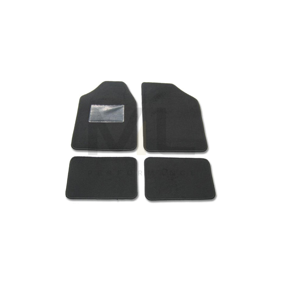 POLGUM Universal fit 9900-1 Floor mat set Textile, Front and Rear, Quantity: 4, Black