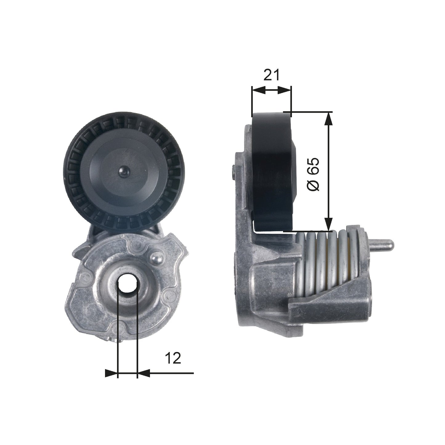 GATES GATT39145 V-Ribbed Belt Tensioner Pulley