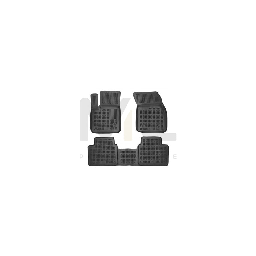 REZAW PLAST 200632 Floor mat set for FORD FOCUS Elastomer, Front and Rear, Black