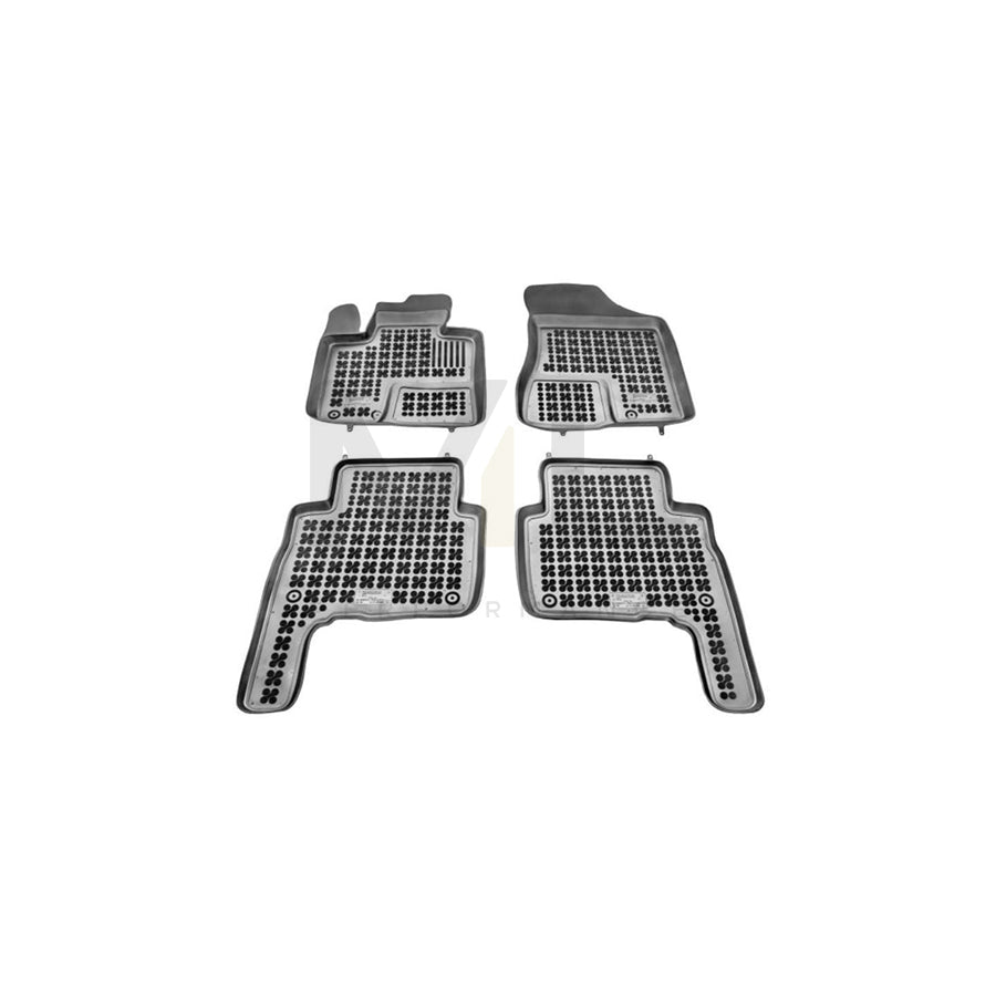 REZAW PLAST 201008 Floor mat set for KIA Sorento II (XM) Elastomer, Front and Rear, Black