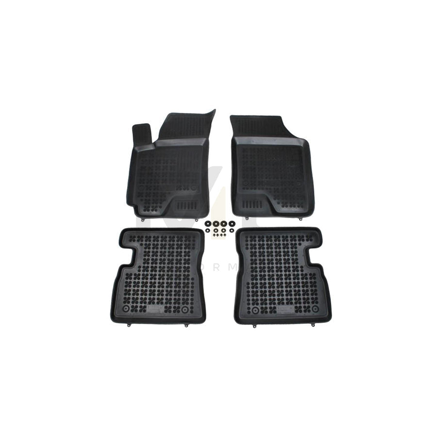REZAW PLAST 201608 Floor mat set for HYUNDAI Getz (TB) Elastomer, Front and Rear, Black