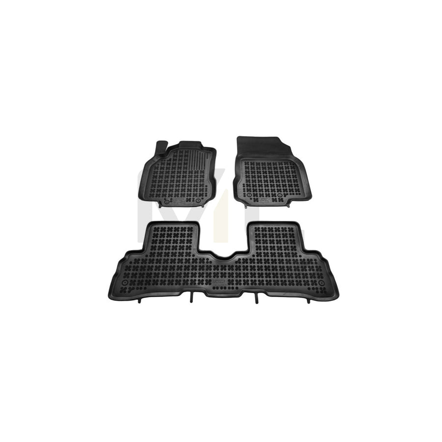 REZAW PLAST 201815 Floor mat set for NISSAN Cube (Z12) Elastomer, Front and Rear, Black