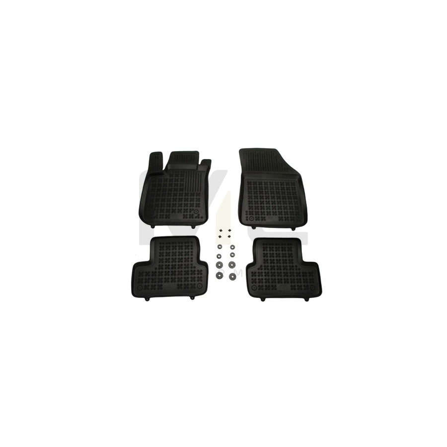 REZAW PLAST Tailored 201925 Floor mat set for RENAULT Megane IV Hatchback (B9A/M/N) Elastomer, Front and Rear, Quantity: 4, Black