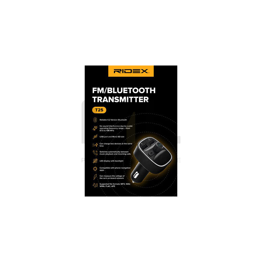 RIDEX 100013A0005 Hands free car kit Bluetooth: Yes